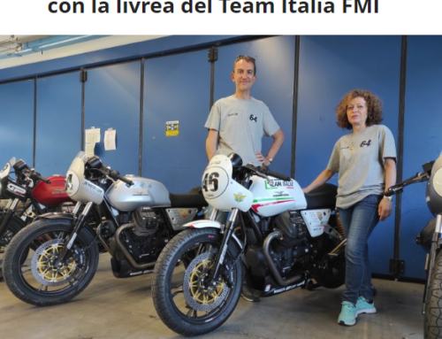 MC In Moto con l’Africa. In pista con la livrea del Team Italia FMI